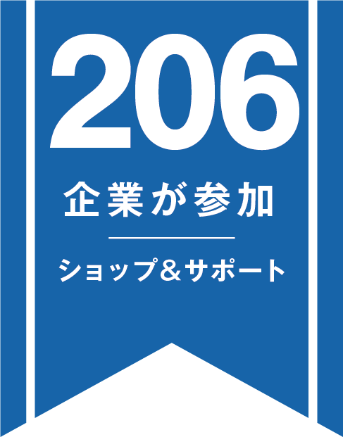 206社の会員企業